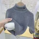 thumbnail image 2 of Autum Winter Baby Boy Girl Clothes High Collar Kid Toddler Girl Boy Thicken Pullover Baby Outerwear Children Baby Loose Sweater, 2 of 6