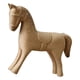 thumbnail image 5 of Caballo de madera cruda, adorno de animal en blanco listo para pintar, escultura, sin pintar Estilo A, 5 of 8