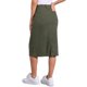 thumbnail image 3 of Faldas de mezclilla para mujer Inspire Chic, de cintura alta, con cremallera, abertura trasera, midi, con bolsillos, color verde militar, talla M, 3 of 6