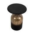 thumbnail image 4 of Sagebrook Home Neutral 22" Elegant Wood and Glass Brown Accent Side Table, 4 of 7