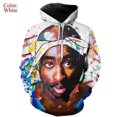 thumbnail image 3 of Sudadera con capucha para hombre con estampado 3D de rapero y cantante de rock Tupac, ropa de moda de hip hop callejero, deportes al aire libre, ciclismo todoterreno, sudadera para hombre, 3 of 5