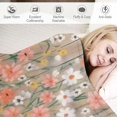 thumbnail image 3 of Chilfamy Flowers Ultrafine Detailed Painting Print Throw Blanket Flannel Hand/Machine Wash Lightweight Soft Blanket for All Seasons 50x60in, 3 of 6