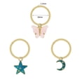 thumbnail image 4 of ZS 16G Gold Color Belly Button Hoop Piercing Dangle Belly Navel Piercing, 4 of 8