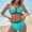 Light Blue#1, variant on LEBONYARD Women's Stylish Two-Piece Swimsuit for Beach Trip,Women's Solid Color Swimsuit+Swimming Trunks and Fashionable Bikini Split Swimsuit Black M