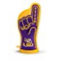 thumbnail image 2 of YouTheFan 5023491 LSU Tigres No. 1 Mitaine de Four, 2 of 5