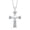 Style 3, variant on 925 Sterling Silver Pendant Necklace Elegant Faith Cross CZ Heart Pendant Necklace for Women and Teen 16+2" Inches