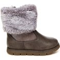 thumbnail image 2 of OshKosh B'gosh Girls Gray Duchess Faux-Fur Boot Toddler 7, 2 of 6