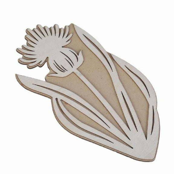 Wood Stamp Flower Stamp Decorative Stamp Retro Craft Stamp Plant Stamp