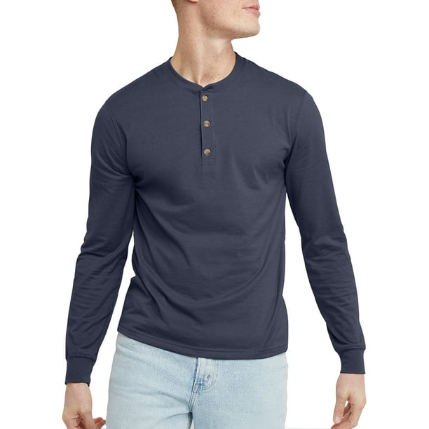 Men's Henley Long Sleeve Shirts