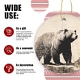 thumbnail image 3 of Vintage Drawing of Old Grizzly Bear - Christmas Ornament Xmas Keepsake Ceramic Ornaments Holiday Decorations for Tree Christmas Gift Ideas 2.95in, 3 of 6