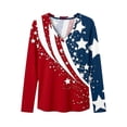 thumbnail image 4 of MAIHAN 250 Years America Shirt Women American Flag Print Plus Size American Flag Shirts Summer Baggy Tops Independence Day Tops, 4 of 4