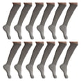 thumbnail image 5 of MDR Distirbutors Women's Extra Long & Heavy Slouch Cotton Wear at any Length Socks Made in USA 12 Pairs Size 9 to 11 (12 White), 5 of 9