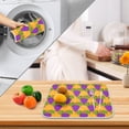 thumbnail image 4 of Ryvnso Grapes Hand Drawn Dish Drying Mat for Kitchen Countertop 16x18 Small Dish Pad Drainer Rack Dish Sink Mats, 4 of 7