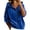 Blue, variant on Fengactive Womens Velour Zip Up Hoodie Drawstring Long Sleeve Relaxed Fit Casual Pullover Fall Winter Jacket