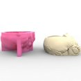thumbnail image 4 of Concrete Mould Hand-Making Plant Pot Mold Cute Sleeping Animal Shaped Hand-making Silicone Moulds for Succulent Planter, 4 of 4