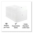 thumbnail image 5 of Side Opening Poly Envelopes, 1" Expansion, Letter Size, Clear, 10/Pack | Bundle of 10 Packs, 5 of 5