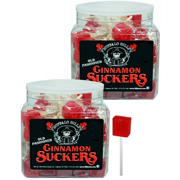 Buffalo Bills 42-ct Old Fashioned Cinnamon Suckers - Two 42-Ct Tubs