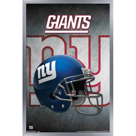 NFL New York Giants - Helmet 16 Wall Poster, 14.725" x 22.375" Framed