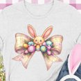 thumbnail image 4 of Camiseta de Cuello Redondo de Manga Corta de la Mujer, Top de Moda para Invierno Y Primavera Impresa de Navidad Casual 3/4, 4 of 7