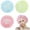 Multicolor, variant on Vikakiooze Reusable Shower Cap,6-Piece Elastic Shower Cap,Waterproof Shower Bonnet Washable Bath Hair Hat for Hair