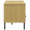 thumbnail image 1 of vidaXL TV Cabinet with Metal Legs Brown Solid Wood Pine OSLO, 1 of 5