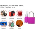 thumbnail image 7 of Small Locks with Keys 2 Pack,Keywords Cabinet Trunk Lock with Key,Luggage Locks Covered Copper Keyed,Padlock Lock for Locker Suitable for Suitcase,Backpack,Gym Locker,Jewelry Box (Pink), 7 of 7