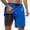 6-Blue, variant on Kcolen Swim Trunks Men 5 Inch Inseam Elastic Waist Drawstring Board Shorts Men's Lightweight Bathing Suit Men Swim Trunks Beach Summer Oversized Swimming Shorts for Men