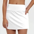 thumbnail image 4 of Ofertas de Hoy en Liquidación! QATAINLAV Women's Golf Skirts Skort Side Pockets High Waisted Stretchy Tennis Skirt with Short Yoga Workout Casual Skorts White XL, 4 of 9