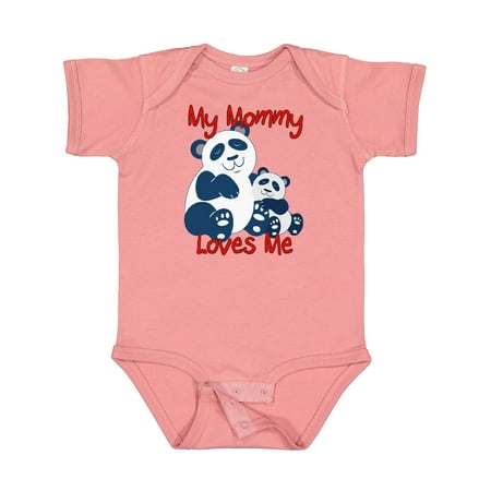 

Inktastic My Mommy Loves Me Panda Gift Baby Boy or Baby Girl Bodysuit