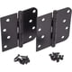 thumbnail image 3 of Hinge Outlet Bisagras residenciales con cojinetes de bolas, esquina cuadrada, negro, paquete de 2, 3 of 4