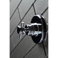 thumbnail image 3 of Kingston Brass KS3031DX Concord Single-Handle Three-Way Diverter Valve with Round Trim Kit, Polished Chrome, 3 of 9