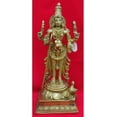 thumbnail image 3 of Lord Murugan Statue Karthikeya Brass Statue Murugan Swamy in Brass Lord Murugan with Peacock Statue Subramanya Shanmukha Murugan Murti Decor - AtoZ India Cart, 3 of 4