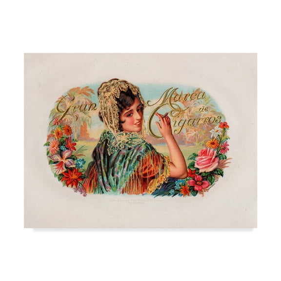 Trademark Fine Art 'Marca De Cigarros' Canvas Art by Art Of The Cigar