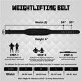 thumbnail image 4 of Weight Lifting Belt 4inch Leather Belt - Foam Padded Back Support Gym Belt for weightlifting, Bodybuilding Men & Women., 4 of 5