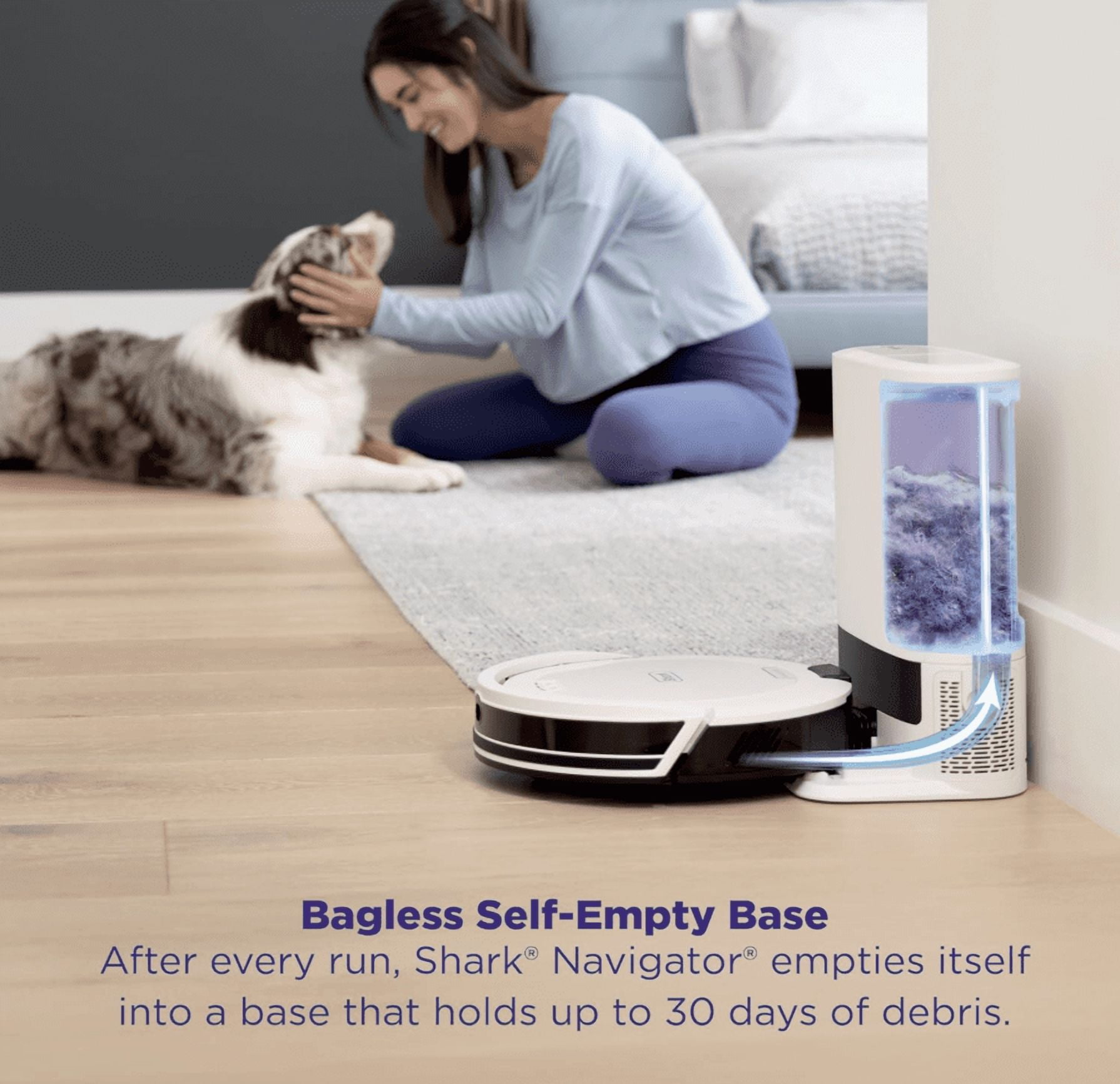 Shark Navigator AV2110S Robot Vacuum - Self-Empty Base, Smart Navigation