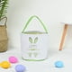 thumbnail image 3 of Moyic Bolsa de conejito Canasta de Pascua Conveniencia Cubos de vacaciones Suministros para niños Patrones surtidos decorativos Bolsas con Almacenamiento y organización del hogar Huella Verde, 3 of 6