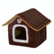 thumbnail image 5 of Cama para gatos jinwen Casa para gatos Cojín interior marrón L, 5 of 8