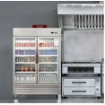 thumbnail image 5 of 54” Commercial Reach in Refrigerato 47Cu Ft, Double Glass Door, Stainless Steel Fridge, NSF certified, 5 of 15
