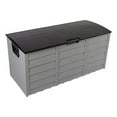 thumbnail image 2 of Mother's Day Sales- 75 Gallon Resin Deck Storage Box, Waterproof Outdoor Garden Deck Bin Patio Storage Deck Box with 2 Wheels, Outdoor Storage Container Furniture for Patio, Pool, Garden, Garage,Porch, 2 of 11