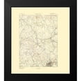 thumbnail image 2 of USGS 20x22 Black Modern Framed Museum Art Print Titled - Worcester Massachusetts Sheet - USGS 1890, 2 of 5