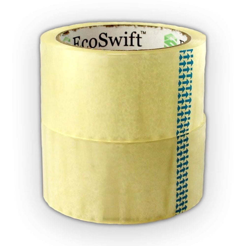 EcoSwift Brand Premium 1.88 in. x 55 yd. Clear Packing Packaging Tape 1.6 Mil, 24-Pack