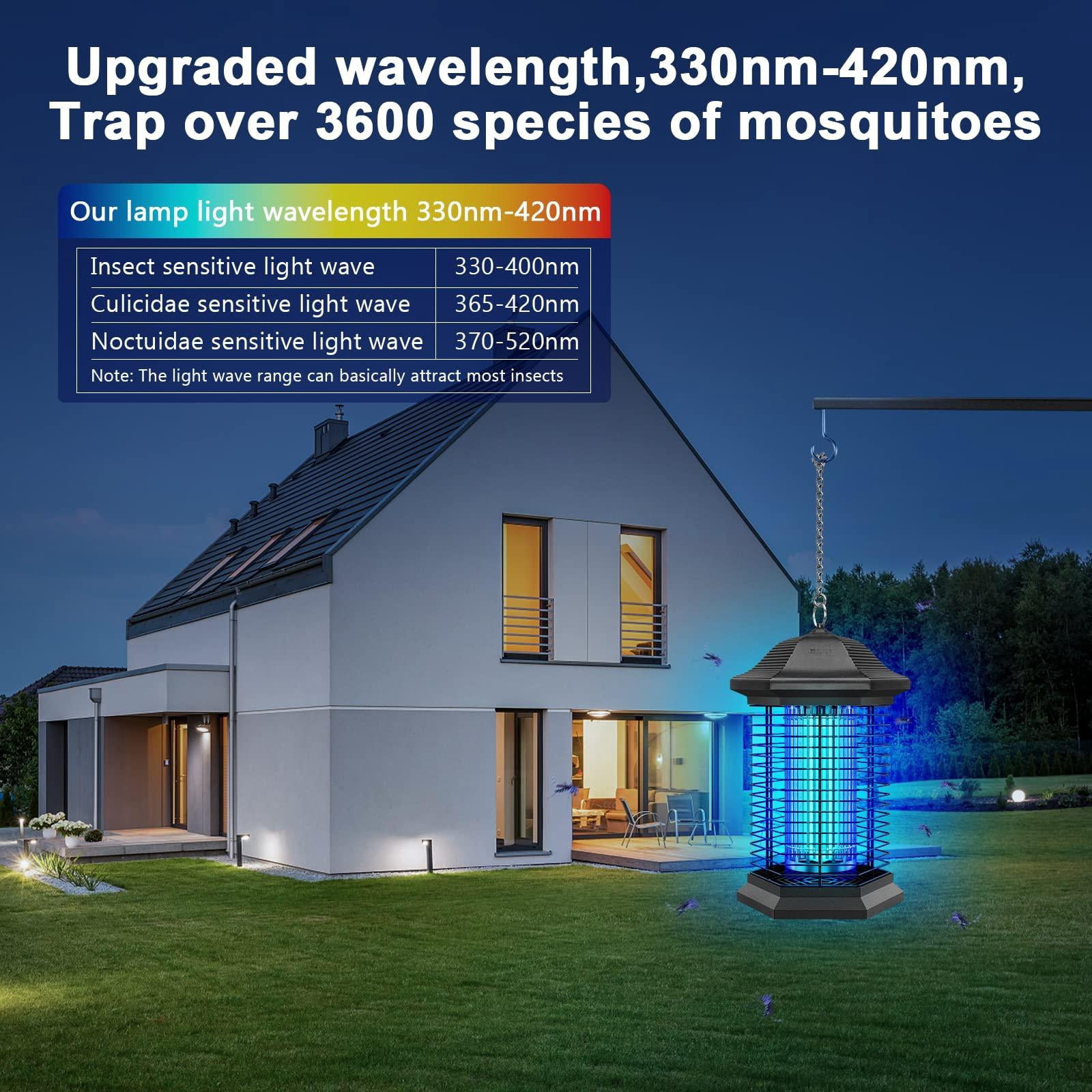 Zapper Outdoor Indoor  18w Power & 4400v Instant Grid Mosquito Repellent Insect Control Efficiency Increased 1/2 Acre Coverage Fly For Patio Backyard Home