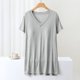 thumbnail image 1 of Fiudx Camisas de Mujer Blusa de Mujer Lisa Casual Moda Cuello Redondo Regular Sin Mangas Ropa de Dormir Tops, 1 of 5
