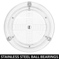 thumbnail image 3 of mDesign Spinning 3-Tier Lazy Susan 360 Makeup Organizer Tower, Clear/Matte Black, 3 of 4