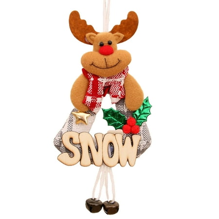 

MCat Christmas Tree Pendant Letter Deer Snowman Bear Hanging Xmas Tree Pendant Christmas Gift