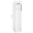 thumbnail image 4 of vidaXL Panier Gabion 40x40x180 cm Fer, 4 of 4