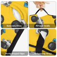 thumbnail image 6 of Monster Cartoon Truck Yellow Pattern Teens Toddler Nap Mat with Pillow, Sleeping Mat Bag for Preschool Daycare 59"x22", 6 of 6