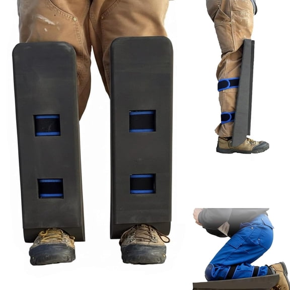 Crawler Climber Knee Pads - Self-Supporting Design for Attic Crawling, Adjustable Foam Support Pads for Joist Spacing Navigation, Lightweight Work Kneepads with Secure Wrap Straps