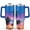 Colorful Sky Coconut, variant on Colorful Pineapple 40 Oz Tumbler with Handle Lid and Straw, Stainless Steel Double Walled Vacuum Insulated Cup, Cute Anniversary Wedding Birthday Gifts Tumbler for Women Men Friends Outdoor Indoor