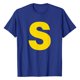 thumbnail image 1 of Camiseta de carnaval amarilla con la letra S - Corte ajustado, poliéster suave, transpirable, para primavera/verano/otoño - Tallas S-XXXL, 1 of 2
